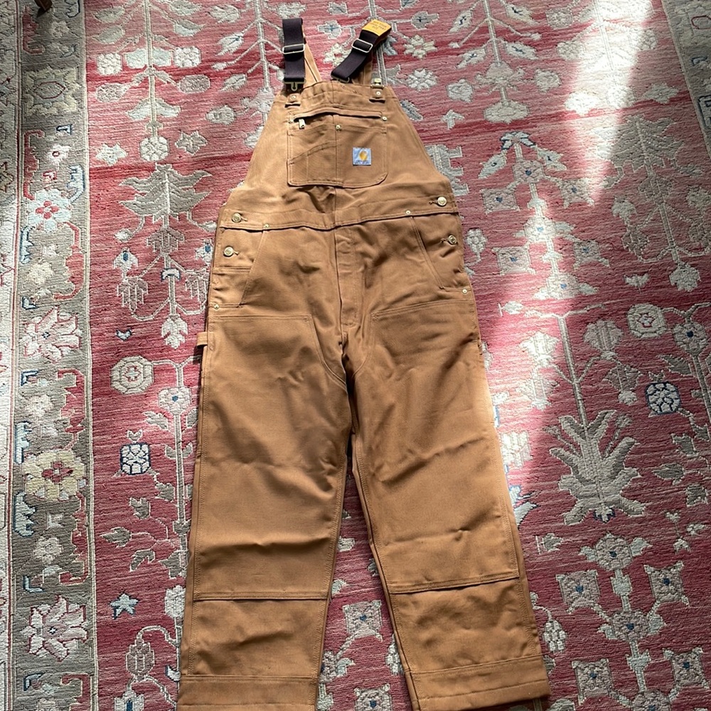Carhartt NWT 36x28 MEN'S BIB OVERALL - RELAXED FIT - DUCK